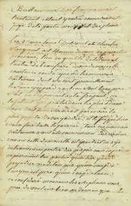 ムッシュ・ドン・フランシスコ・デ・クルザ、大佐中佐への請願 作： Charles Sanguinet